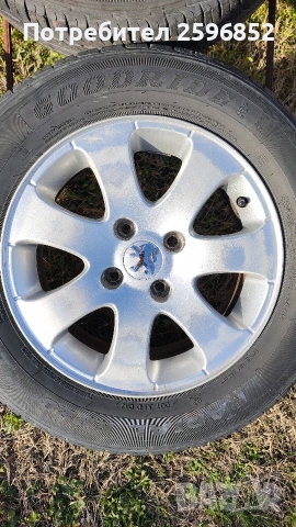 Джанти с гуми 15" от Пежо 307, снимка 10 - Гуми и джанти - 53830226