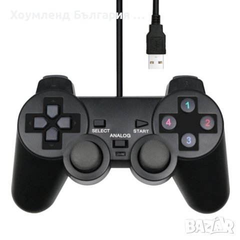 USB джойстик GAMEPAD с 15+2 бутона, снимка 1 - Друга електроника - 41182052