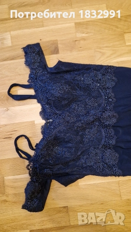 Дълга официална синя рокля, снимка 2 - Рокли - 52722554