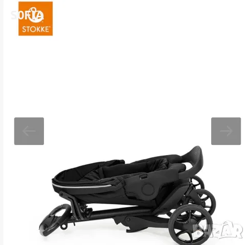 Stokke v6 релефен плат Brushed Grey, снимка 7 - Детски колички - 55952603