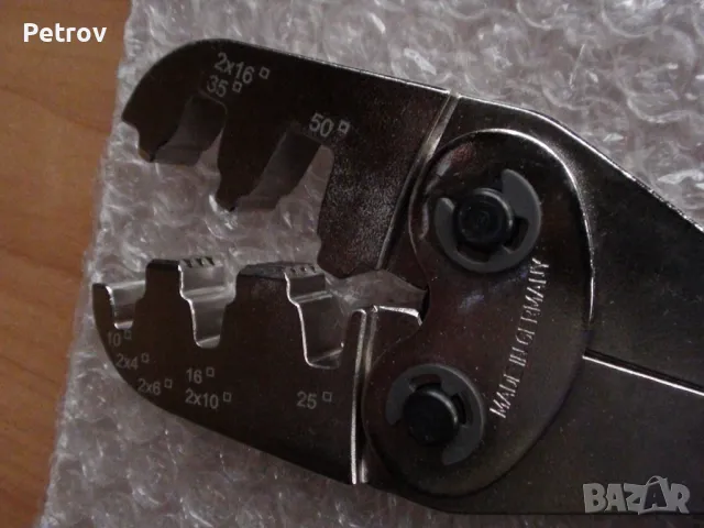 KLAUKE K28 - MADE IN GERMANY - ВИСОКОКАЧЕСТВЕННИ ПРОФЕСИОНАЛНИ Пресоващи Клещи 10 - 50 mm² -ORIGINAL, снимка 16 - Клещи - 47908692
