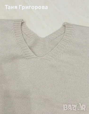 Зимен плетен комплект в бежово , снимка 4 - Комплекти - 49197207