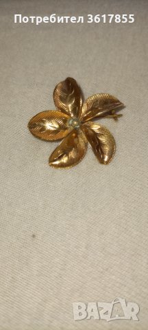 Брошка позлатена от соца , снимка 1