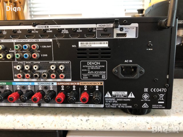 Denon AVR-X3100, снимка 15 - Ресийвъри, усилватели, смесителни пултове - 41665090
