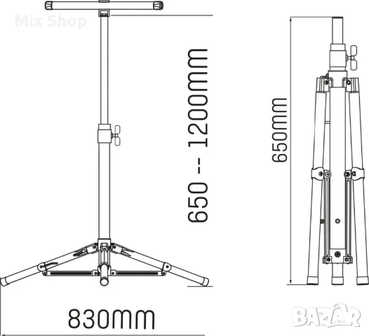 Werckmann 20W led лампа със статив, снимка 7 - Лед осветление - 50165133