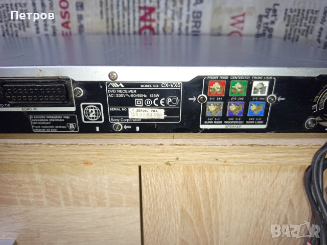 "AIWA"AVJ-X5 5.1 Цифров усилвател, снимка 8 - Ресийвъри, усилватели, смесителни пултове - 53693322