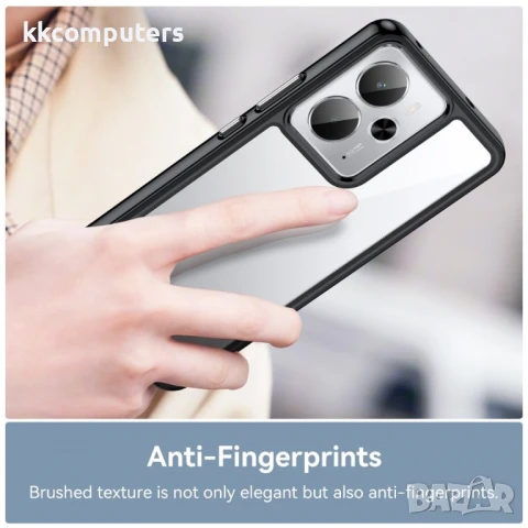 Realme 14 5G / 14T 5G Силиконов Калъф TPU+Acrylic и Протектор, снимка 5 - Калъфи, кейсове - 50652842