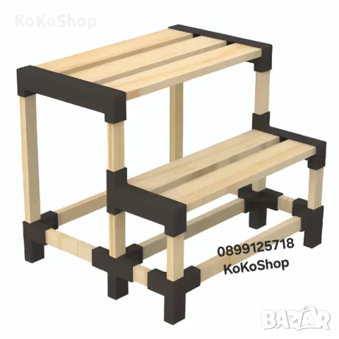 Дървена стълба-39х8,5х24 см./помощна стълба/помощно стъпало, снимка 3 - Други стоки за дома - 49690088