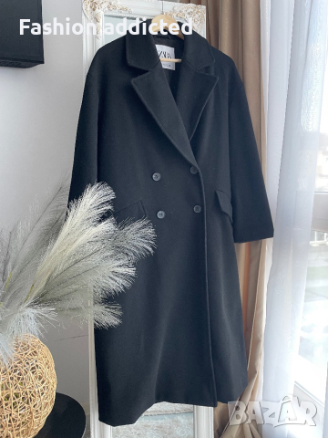 Зимно палто Zara, Xs, черен