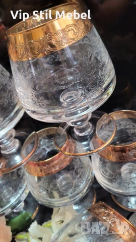 Италиански чаши за алкохол Murano Medichi , снимка 3 - Чаши - 52270853