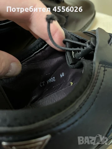 Обувки мъжки кожени 48номер, снимка 4 - Официални обувки - 51272240