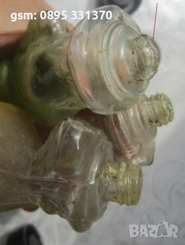 джуджета от стъкло, стъклени бутилки от парфюм, антика, снимка 10 - Други - 40421644