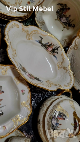 Сервиз за хранене и кафе Rosenthal Sanssouci Hoeroldt Arkadien , снимка 5 - Сервизи - 52774701