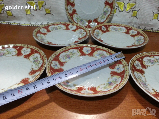 Стар български порцелан чинии , снимка 3 - Антикварни и старинни предмети - 44783997
