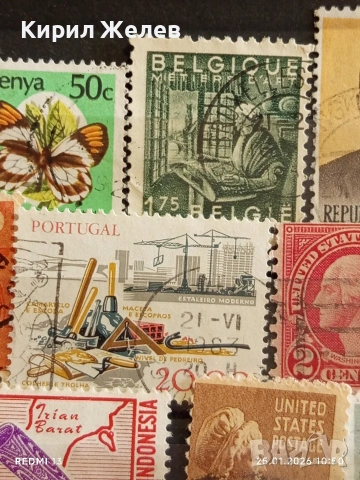 Стари пощенски марки от цял свят смесени ИНДОНЕЗИЯ, БЕЛГИЯ, АМЕРИКА за КОЛЕКЦИЯ 52016, снимка 5 - Филателия - 53218274