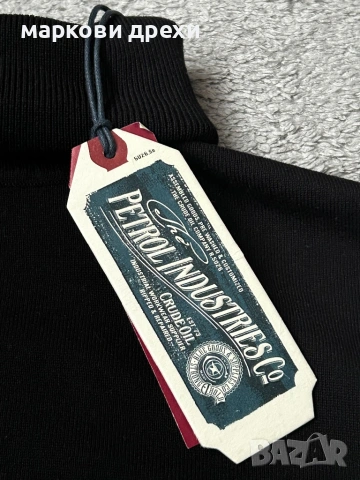 Petrol Industries Пуловер в Антрацитно Черно M, снимка 5 - Пуловери - 53065794