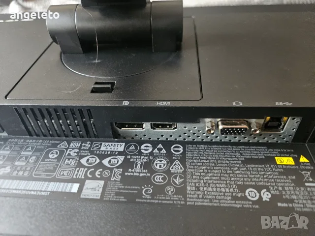 Монитор Lenovo ThinkVision T24i-10 за части, снимка 6 - Монитори - 56006722