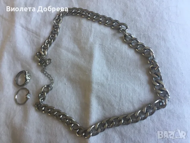 Пръстени,гердан, снимка 3 - Колиета, медальони, синджири - 55959059
