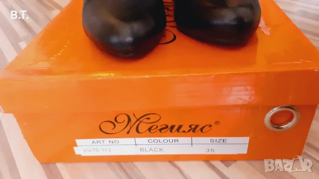 Продавам - Дамски черни боти с ток - 35 номер, снимка 9 - Дамски боти - 48082768