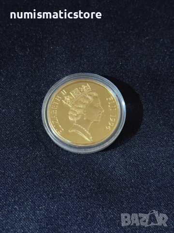 Фиджи 1996 - 50 долара - Летни Олимпийски игри Атланта - Хокей , златна монета, снимка 4 - Нумизматика и бонистика - 51239910