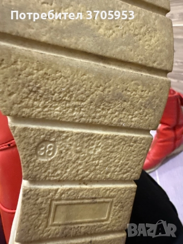 Червени дамски ботуши с панделки - 38ми номер, снимка 12 - Дамски ботуши - 52786759