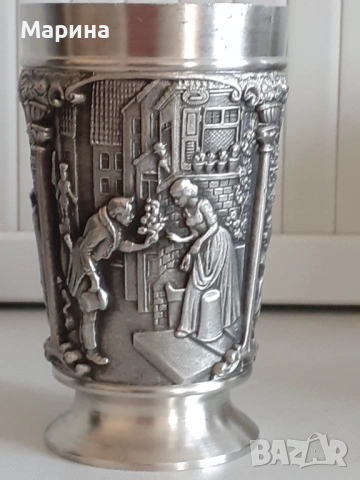 Комплект за вино и ракия от калай Antik*Vintage #93 1, снимка 15 - Антикварни и старинни предмети - 53821725