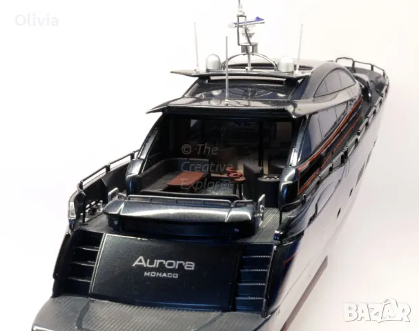 Yacht 1:72 Aurora Monaco 44 см. дължина кит за сглабяне, снимка 4 - Колекции - 49530835