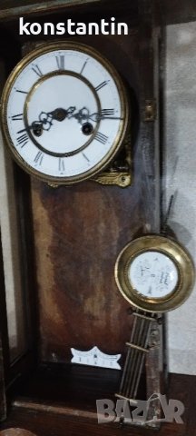 СТЕНЕН ЧАСОВНИК "ГУСТАВ БЕКЕР" ГЕРМАНИЯ, снимка 2 - Стенни часовници - 50651898