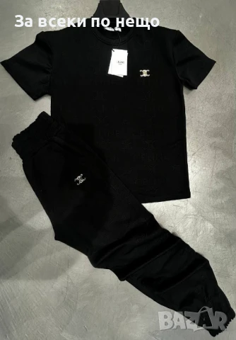 Celine Дамски Спортен Комплект Тениска И Долнище🔝Дамски Спортен Екип Селин Код A606, снимка 5 - Спортни екипи - 50465784