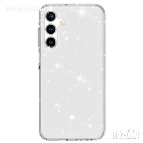 Силиконов кейс Shine 2 mm брокатен, За Samsung Galaxy S26 Plus, Прозрачен и Протектор, снимка 3 - Калъфи, кейсове - 53475403