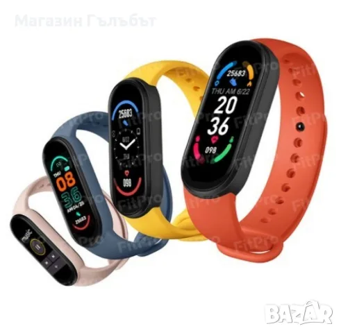 Спортна bluetooth смарт гривна с крачкомер, мониторинг на пулс и кислород в кръвта - ЧЕРЕН