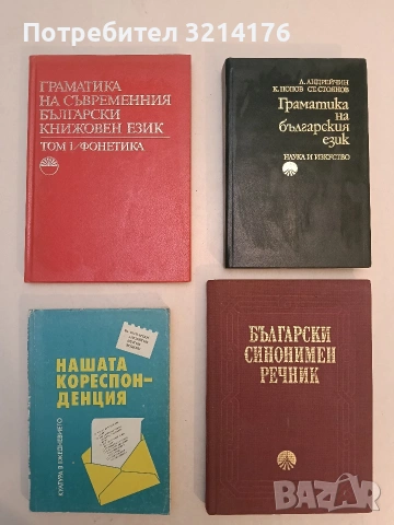 Граматика на българския език - Любомир Андрейчин, Константин Попов, Стоян Стоянов (1977), снимка 1 - Специализирана литература - 53271039