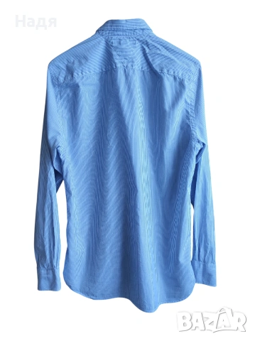 Мъжка риза Tommy Hilfiger 80's Two Ply, снимка 5 - Ризи - 53257187