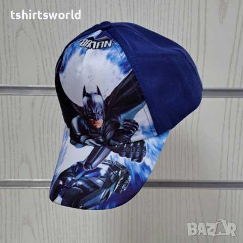 Нова детска шапка с козирка Батман (Batman) в син цвят, снимка 2 - Шапки, шалове и ръкавици - 41806120