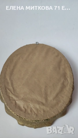 Стар гоблен в барокова рамка остъклен, снимка 4 - Гоблени - 53058124