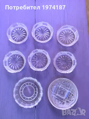 Нови стъклени пепелници