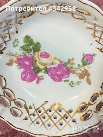Vintage. Малка порцеланова чинийка., снимка 3 - Колекции - 49677387