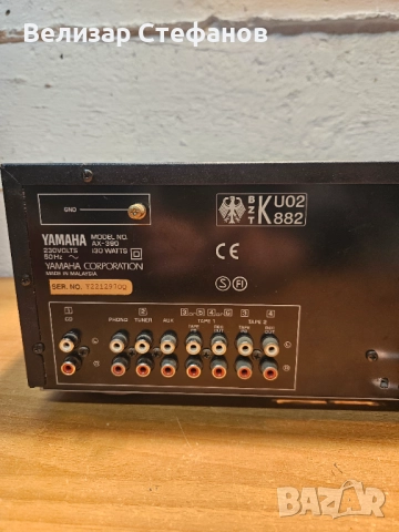 Транзисторен Стерео Усилвател Yamaha AX-390, снимка 7 - Ресийвъри, усилватели, смесителни пултове - 52860634