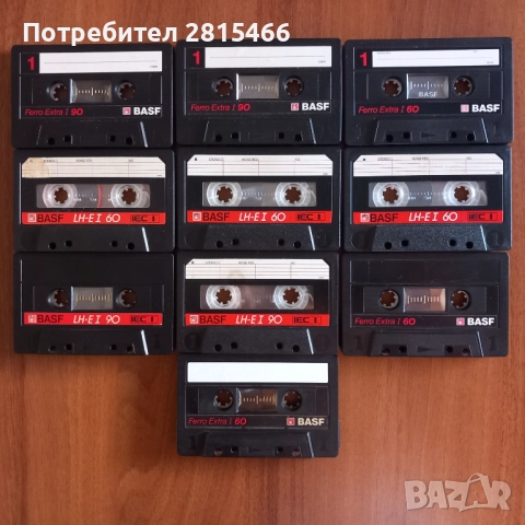Лот 10бр. BASF аудио касети/касетки, снимка 2 - Аудио касети - 48431194