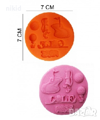 Голф силиконов молд форма декорация торта фондан шоколад и др., снимка 2 - Форми - 25785198