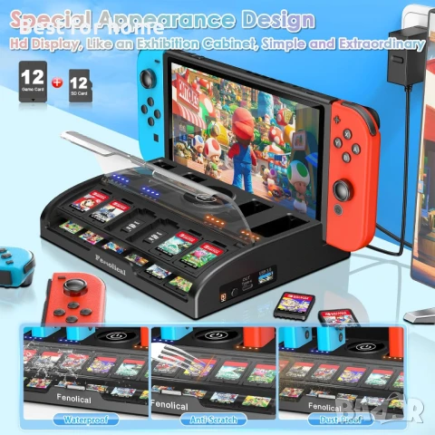 Докинг станция за TV Switch за Nintendo Switch, снимка 6 - Други игри и конзоли - 51126867