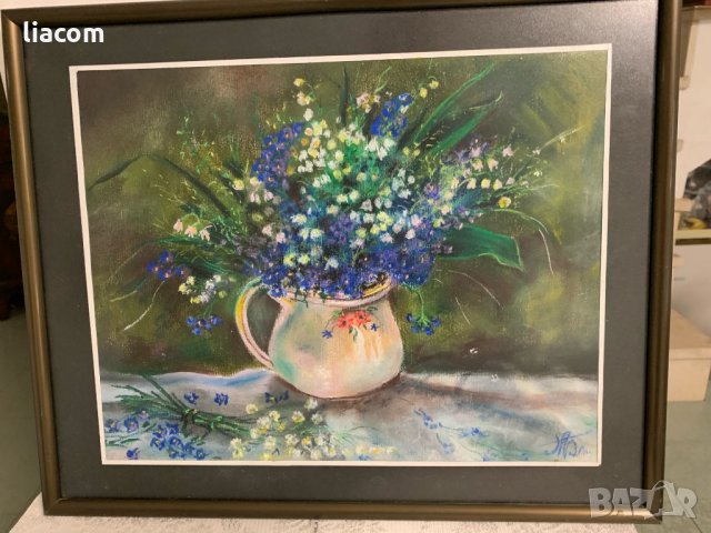 МИХАИЛ БОГДАНОВ акварел/натюрморт, снимка 1