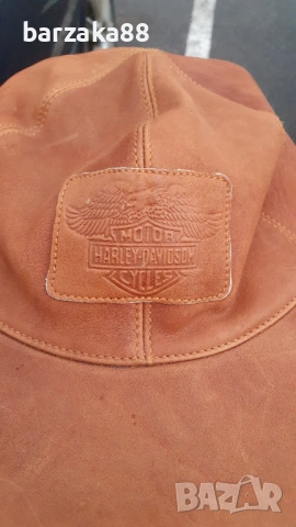 Кожена шапка Harley Davidson, снимка 2 - Шапки - 53162796