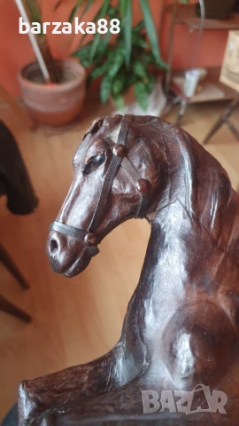 Стар кожен Кон Фигура, снимка 9 - Декорация за дома - 53375851