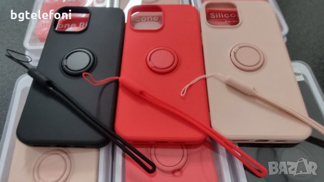 Xiaomi,iPhone,Samsung луксозен силикон РИНГ с връзка за ръка, снимка 10 - Калъфи, кейсове - 34617186