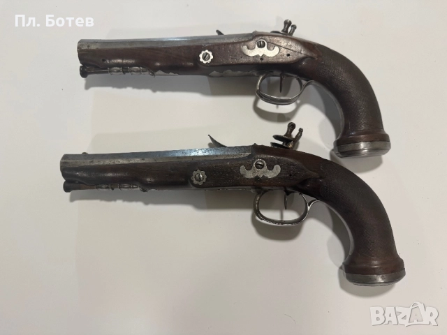 Чифт кремъчни пистолети, снимка 12 - Антикварни и старинни предмети - 52297466