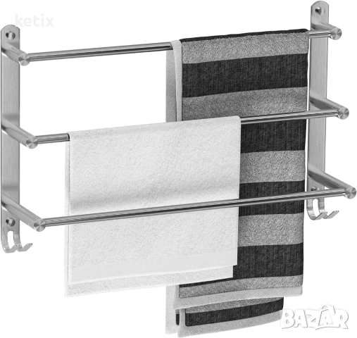 Поставка за кърпи за баня,3 нива, снимка 4 - Други стоки за дома - 52975635