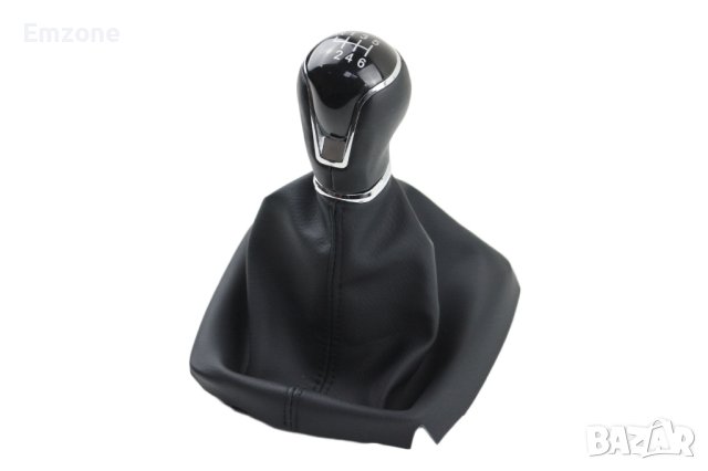 Топка за скоростен лост с 6 ск. с кожен маншон и рамка за Сеат Леон SEAT Leon III 5F 2012 - 2017г., снимка 2 - Аксесоари и консумативи - 40480403