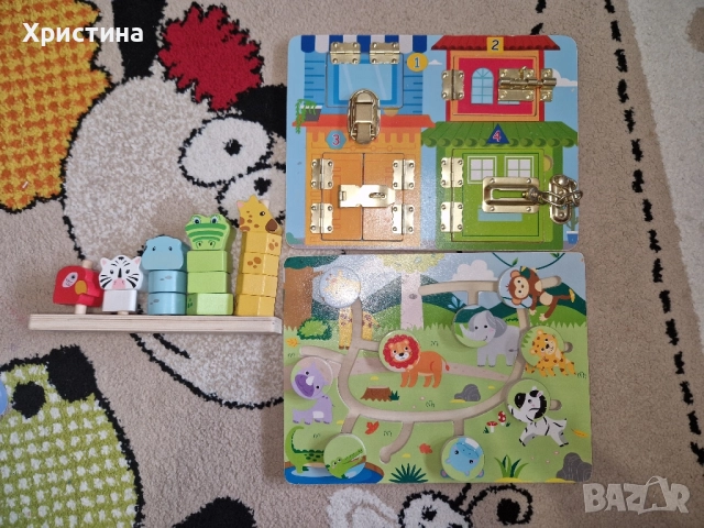 Лот от дървени играчки образователни , снимка 3 - Образователни игри - 52184930