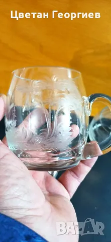 гравирани кристални чаши , снимка 8 - Антикварни и старинни предмети - 49533177